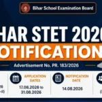 STET 2026:एसटीईटी का नोटिफिकेशन हुआ जारी, 17 अगस्त से शुरू होगा आवेदन, 31 अगस्त तक मौका; जानें फीस, उम्र सीमा और परीक्षा पैटर्न