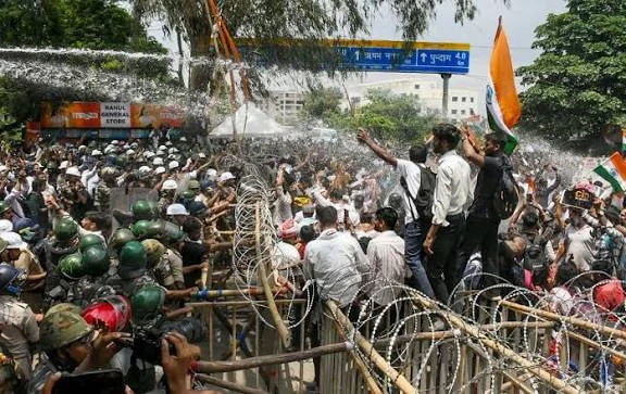 student protest FIR