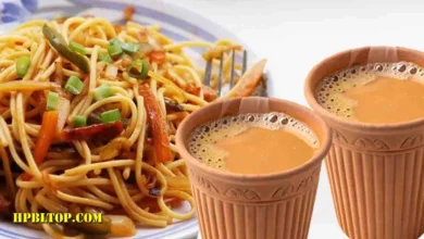 चाय के कप के साथ इंस्टेंट नूडल्स और फूड सेफ्टी से जुड़ी सावधानियां