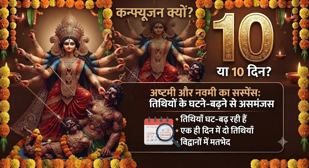 9 या 10 दिन? अष्टमी को लेकर बड़ा कन्फ्यूजन, जानें कलश स्थापना का शुभ मुहूर्त