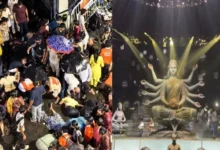 कोलकाता में दुर्गा पूजा पंडाल ढहने से हादसा